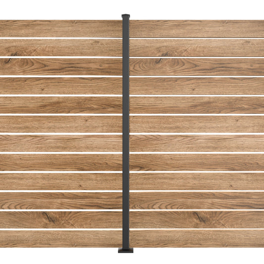 6 Foot Tall Outdoor Privacy Screen LINE POST KIT 6' - L6