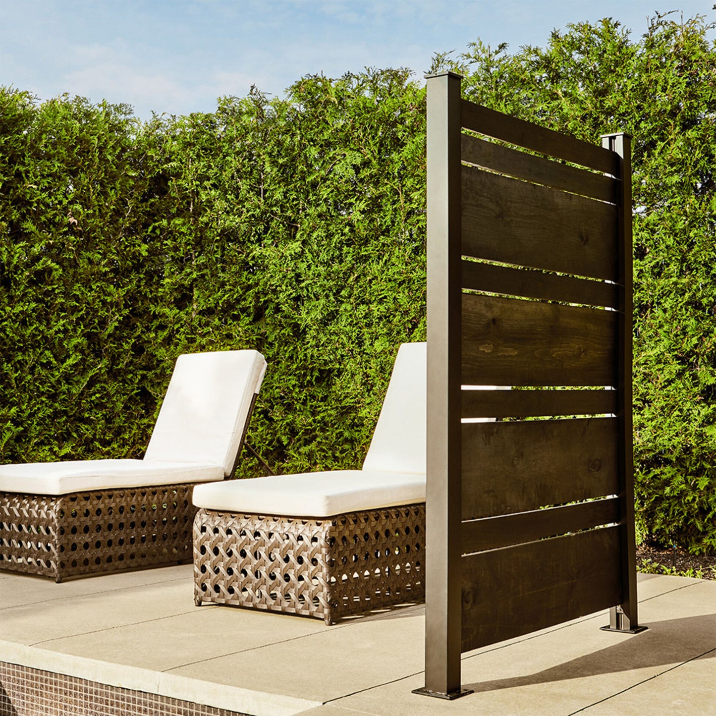 Privacy Panels END POST KIT 6' - E6 for Outside/Patio/Deck