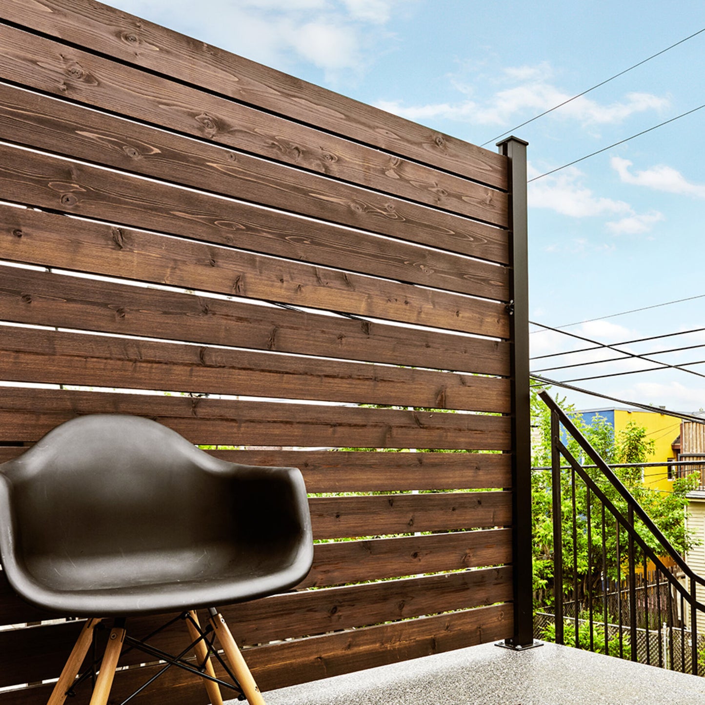 Privacy Panels END POST KIT 6' - E6 for Outside/Patio/Deck
