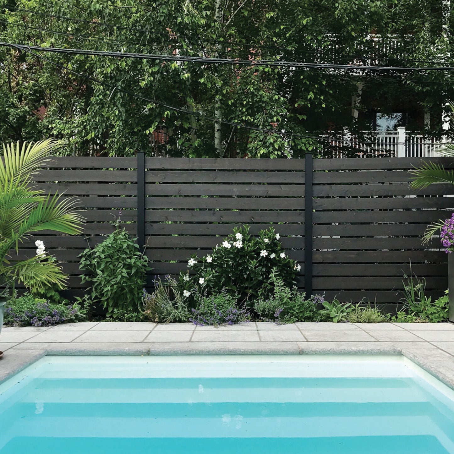6 Foot Tall Outdoor Privacy Screen LINE POST KIT 6' - L6