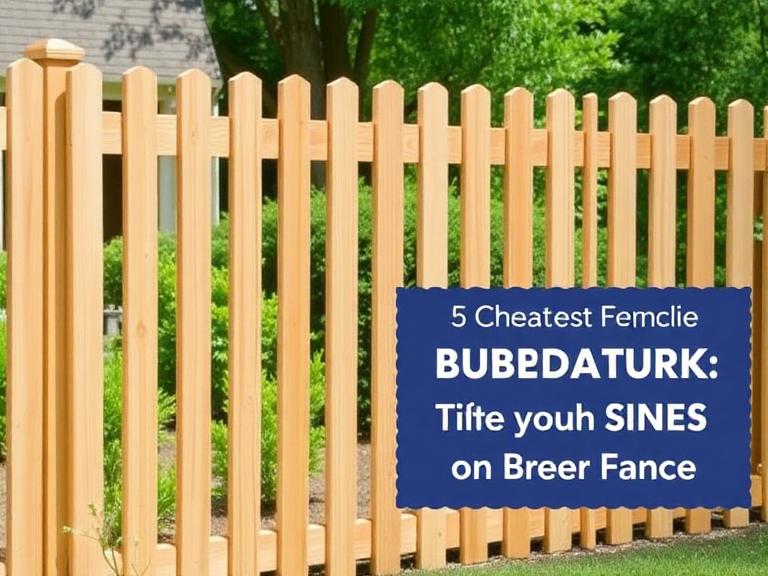 5 Cheapest Fence to Install on a Budget (2025 Guide)