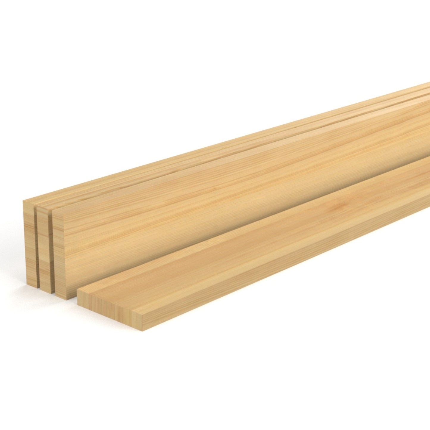 5/4" × 5.3“ × 6 Feet - PINE FENCE BOARDS - 4 PACK